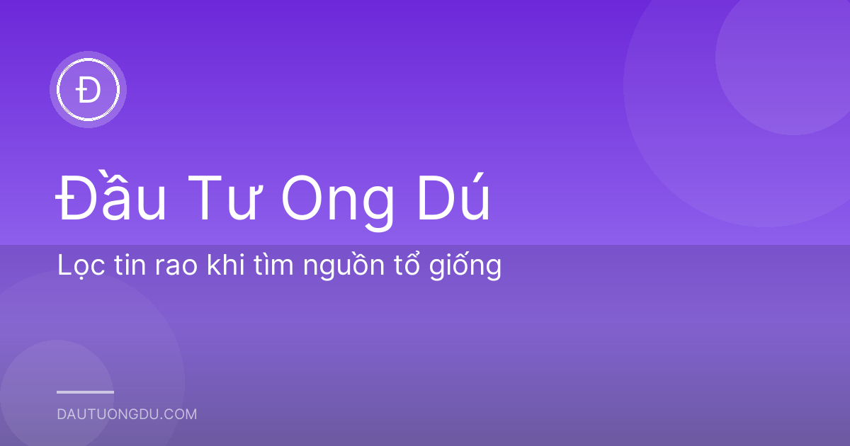 Lọc tin rao khi tìm nguồn tổ giống